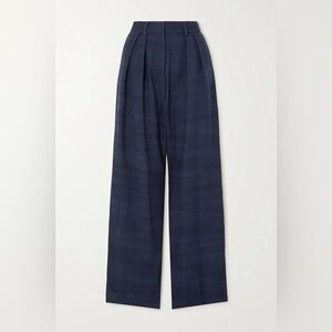 STAUD Navy Wide Leg Pants
